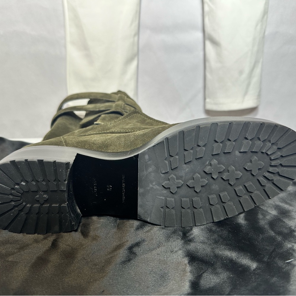 Balenciaga Leather Moto Boots - Picture 8 of 14